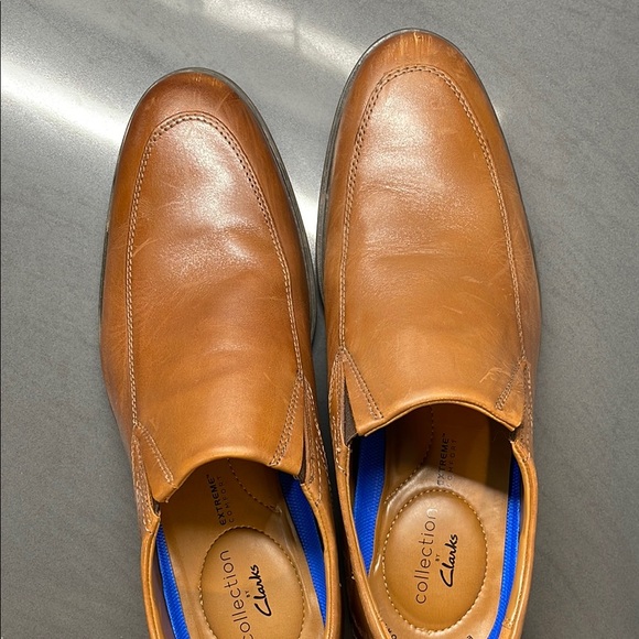 Clark’s Men's Brown Leather Slip-On Shoes-size 9 - Picture 7 of 7